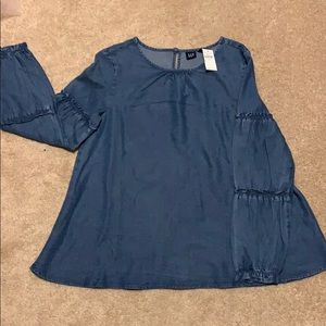 Gap Cute denim Long sleeve top